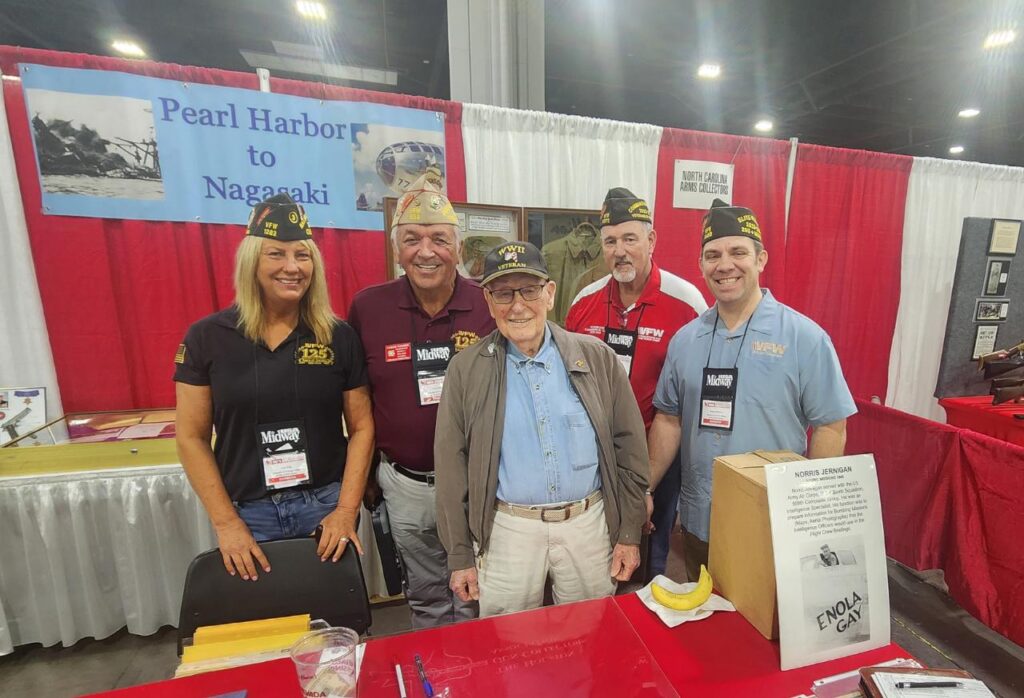 VFW leadership met World War II veteran during the 2025 NRA Annual Conference in Atlanta, Georgia