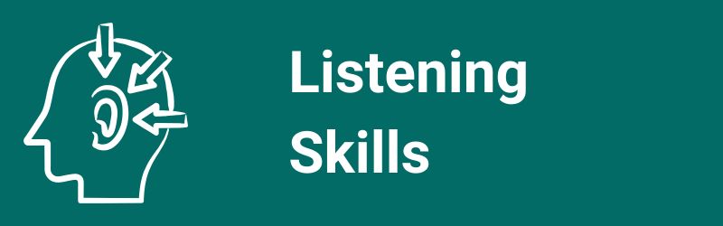 Active Listening Skills section header graphic