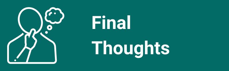 Final Thoughts section header graphic