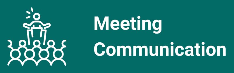 Meeting Communication section header graphic
