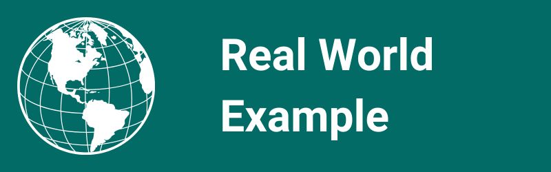 Real World Example section header graphic