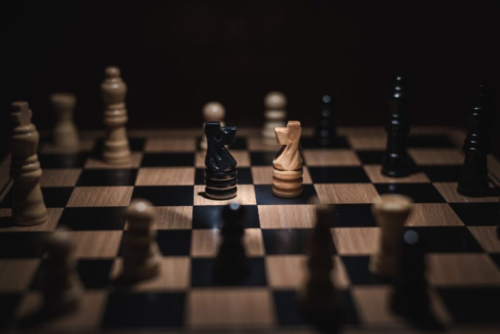 VFW All-State Programs battlefield chess board graphic