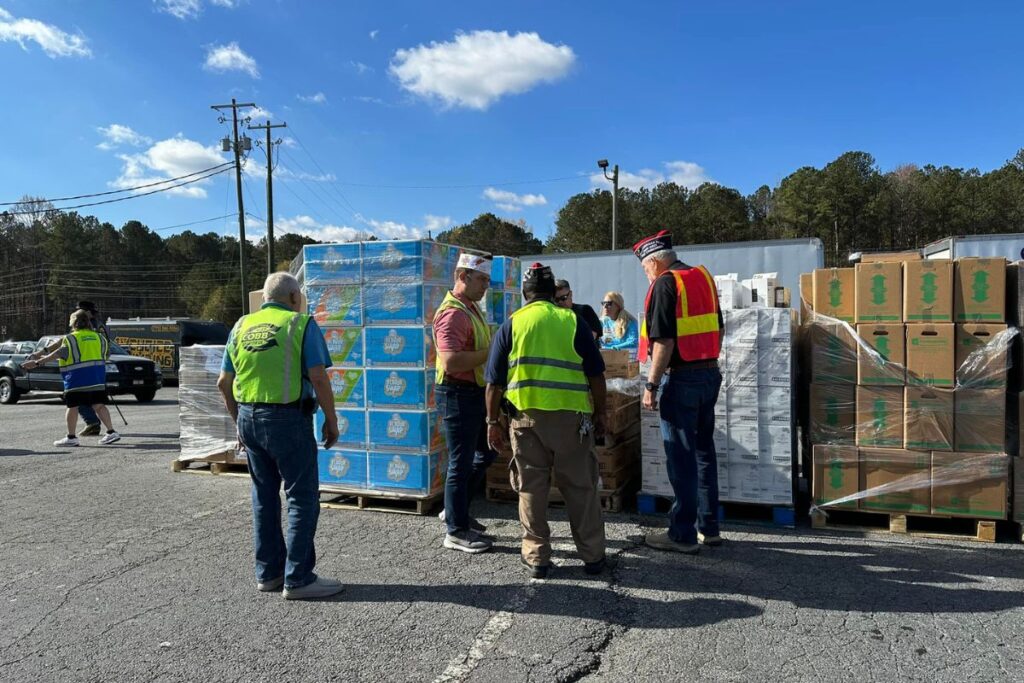 Community Outreach displayed at Thanksgiving food drive