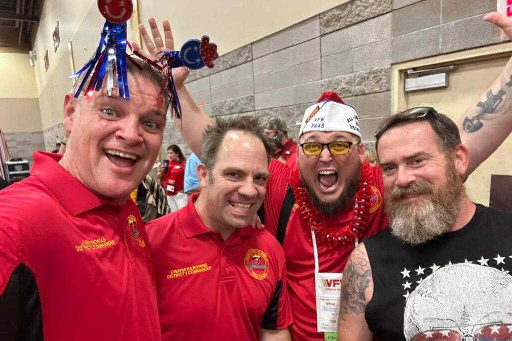 Georgia VFW comrades hang out at Patriotic Rally at 2023 VFW National Convention